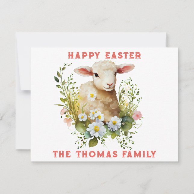 Personalized Easter Card (Front)