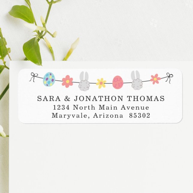 Personalized Easter Card Return Address Labels (Creator Uploaded)