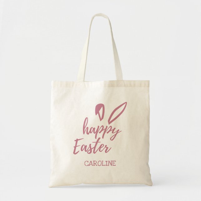 Personalized Easter Egg Hunt Tote Bag (Front)