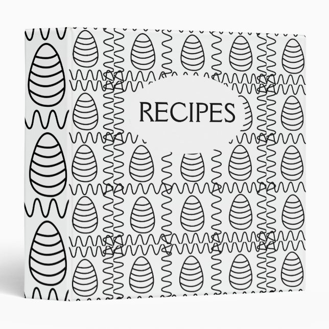Personalized Easter Eggs Chevron Happy Easter   Binder (Front/Spine)