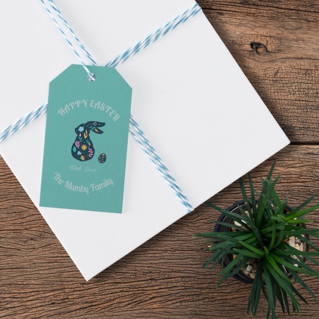 Personalized Easter Holiday Gift Tag (Personalized gift tag for Easter Gift)