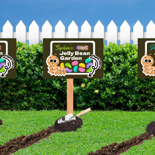 Personalized Easter Sign Jelly Bean Garden Party