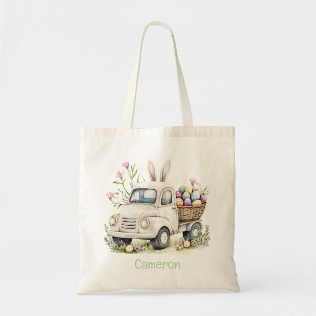 Personalized Easter Tote for Kids Bag (Front)