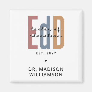 Personalized EdD Doctor Of Education Graduation Magnet
