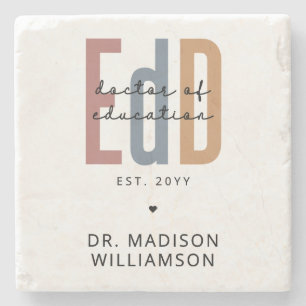 Personalized EdD Doctor Of Education Graduation Stone Coaster