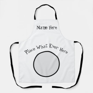 Personalized, edit or add text, Apron