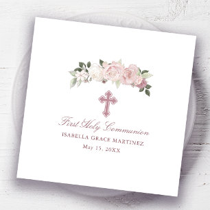 Personalized Editable First Holy Communion  Napkin