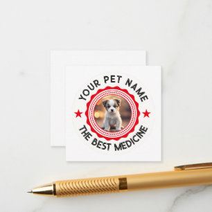 Personalized Editable Pet Lovers Enclosure Card