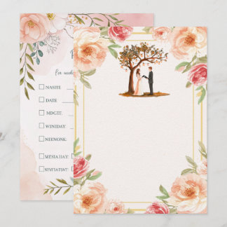 Personalized Editable Wedding Invitation Template 
