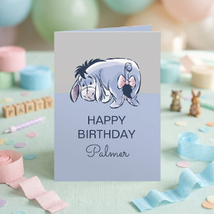Personalized Eeyore Birthday Card
