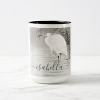 Personalized Egret Coastal Bird