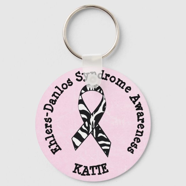 Personalized Ehlers-Danlos syndrome Key Chain (Front)
