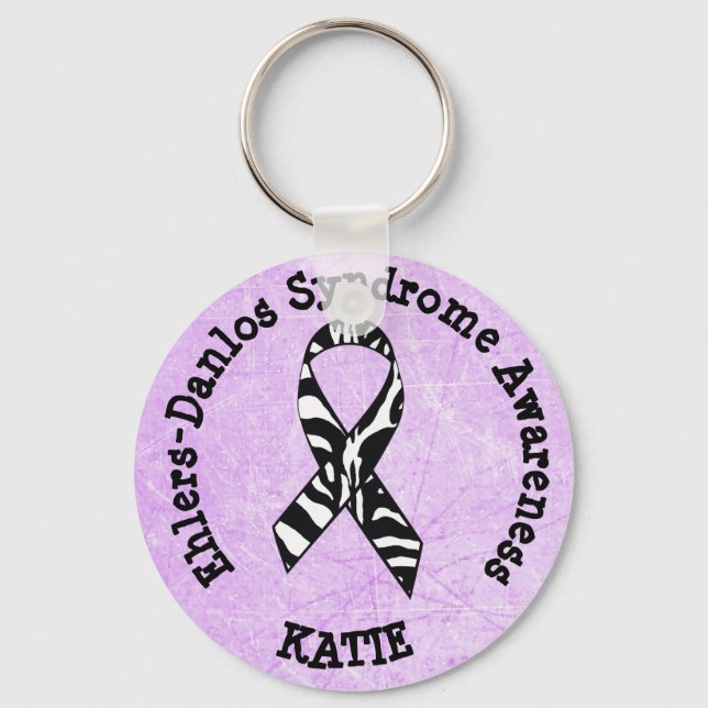 Personalized Ehlers-Danlos syndrome Key Chain (Front)
