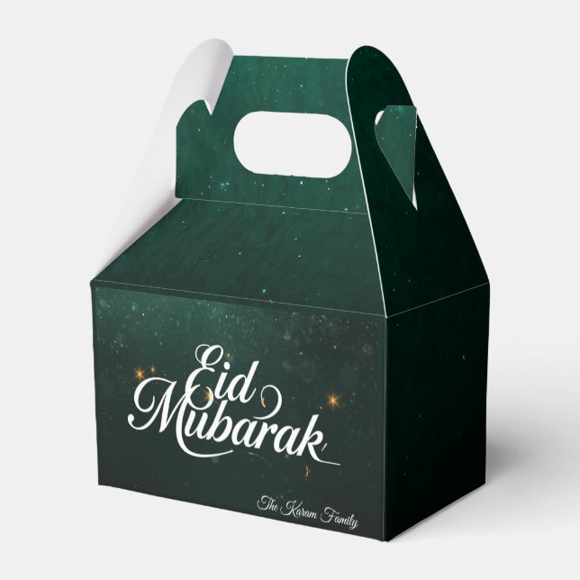 Personalized  Eid Mubarak Favour Boxes (Back Side)