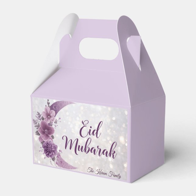 Personalized  Eid Mubarak Favour Boxes (Back Side)