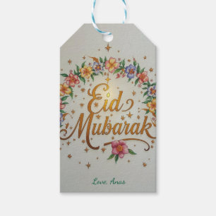 Personalized Eid Mubarak gift tags