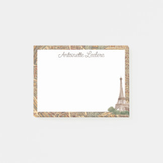 Personalized Eiffel Tower Post-it Notes
