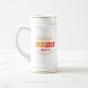Personalized eighty vintage 80th birthday party beer stein