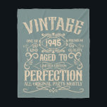 Personalized eighty vintage 80th birthday party fleece blanket<br><div class="desc">Make your birthday special with this unique design. Add a touch of sophisticated elegance to your birthday celebration with our exquisite, one-of-a-kind designs. These graphics bring sophistication and originality to any product, creating a memorable and stylish gift. They are perfect for those who appreciate a touch of timeless glamour on...</div>