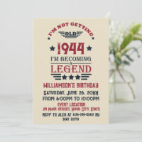 Personalized eighty vintage 80th birthday party