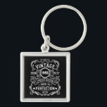 Personalized eighty vintage 80th birthday party keychain<br><div class="desc">Make your birthday special with this unique design. Add a touch of sophisticated elegance to your birthday celebration with our exquisite, one-of-a-kind designs. These graphics bring sophistication and originality to any product, creating a memorable and stylish gift. They are perfect for those who appreciate a touch of timeless glamour on...</div>