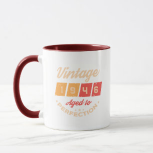 Personalized eighty vintage 80th birthday party mug
