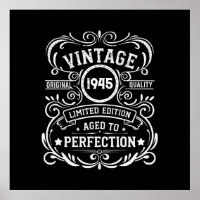 Personalized eighty vintage 80th birthday party