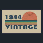Personalized eighty vintage 80th birthday party sticker<br><div class="desc">Add some originality to your wardrobe with this vintage birthday graphic design featuring awesome typography font lettering. It's a great gift idea for men,  women,  husbands,  wives,  grandma,  and grandpa who will love this one-of-a-kind artwork. Perfect for a fun holiday present at your birthday party.</div>