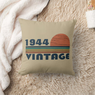 Personalized eighty vintage 80th birthday party throw pillow