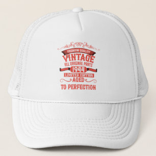 Personalized eighty vintage 80th birthday party trucker hat