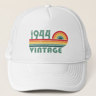 Personalized eighty vintage 80th birthday party trucker hat