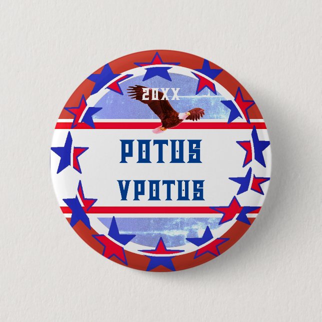 Personalized -  Election Potus - Vice Potus 2 Inch Round Button (Front)