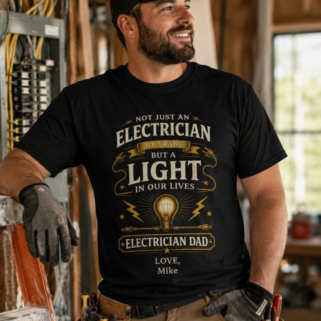 Personalized Electrician Dad Shirt (Creator Uploaded)