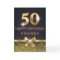 Personalized Elegant 50th Birthday Gold Glitter