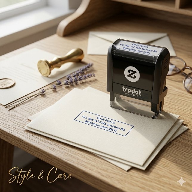 Personalized Elegant Address Stamp for Invitations (Personalized Elegant Address Stamp for Invitations)