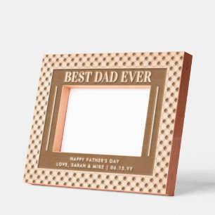 Personalized Elegant Best Dad Ever Father's Day Etched Frames