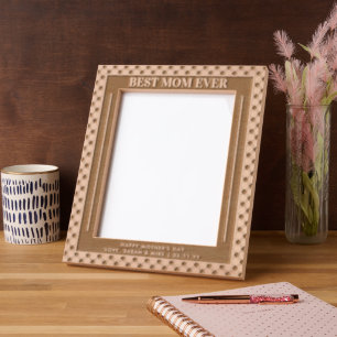 Personalized Elegant Best Mom Ever Mother's Day Etched Frames