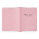 Personalized Elegant Blush PInk Leather Feminine