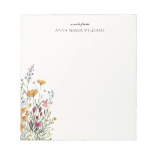 Personalized Elegant Boho Chic Notepad