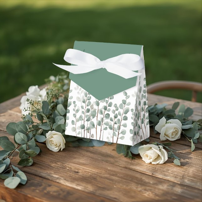 Personalized Elegant Botanical Wedding Favour Box (Creator Uploaded)