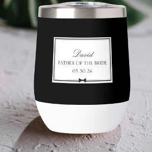 Personalized Elegant Bowtie Father of the Bride