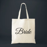 Personalized Elegant Bride wedding Adult gift Tote Bag<br><div class="desc">Personalized Elegant Bride wedding tote bag</div>