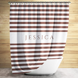 Personalized Elegant Brown Stripes Pattern