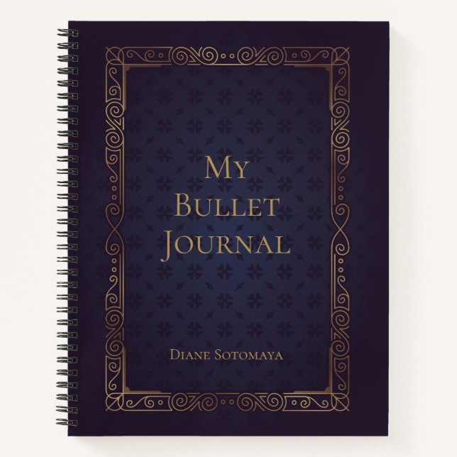 Personalized Elegant Bullet Journal (Front)