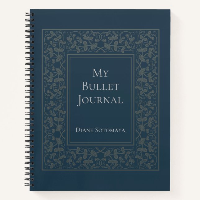 Personalized Elegant Bullet Journal (Front)