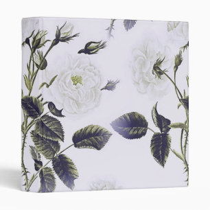 Personalized Elegant Chic Luxury Faux  3 Ring Bind Binder