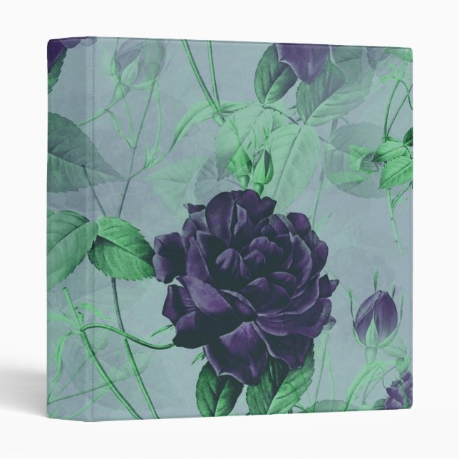 Personalized Elegant Chic Luxury Faux  3 Ring Bind Binder (Front/Spine)