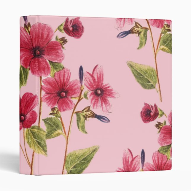 Personalized Elegant Chic Luxury Faux  3 Ring Bind Binder (Front/Spine)