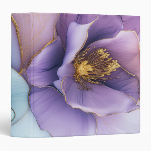 Personalized Elegant Chic Luxury Faux Floral Binder