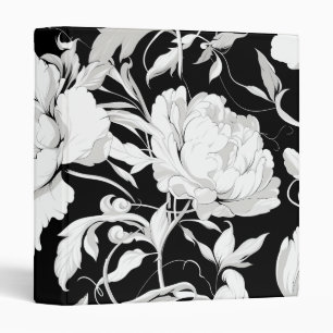 Personalized Elegant Chic Luxury Floral Design Binder